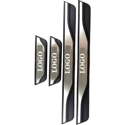 Stainless steel scuff plate door sill Welcome Pedal Threshold Car Accessories Fit For Toyota RAV4 2015 2016 2017 2018