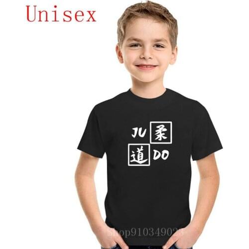 2020 summer new fashion Pure Cotton Judo Symbol white girl clothes t-shirt children Summer cute boy clothes kids summer clothes