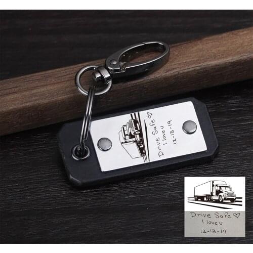 Personalized GPS Coordinate keychain - Leather Fingerprint Engraving Keychain - Leather State Map key chain - Gift for Him