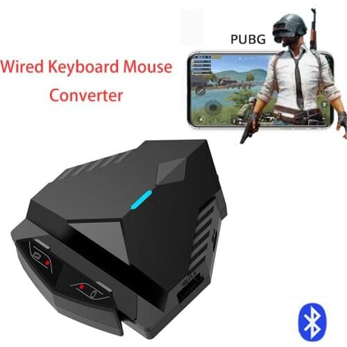 Plug And Paly Gamepad PUBG Mobile Controller USB Gaming Keyboard Mouse Converter Bluetooth For Android Mobile Phone Adapter