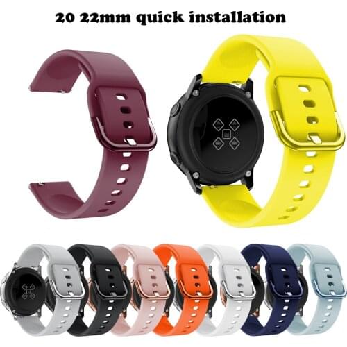 Wrist Strap for Samsung Galaxy Watch 4 Classic 42 Active 2 Bracelet 20 22mm Watchband for Xiaomi Huami GTR 47 42mm Accessories