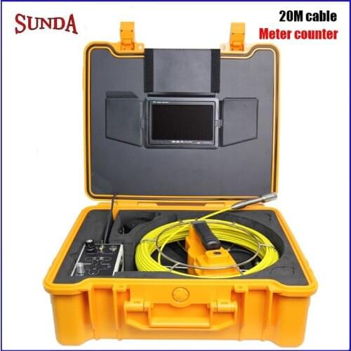 Meter counter drain pipe inspection camera system dvr video recording ABS yellow box sanke camera 23mm head camera FACTORY PRICE