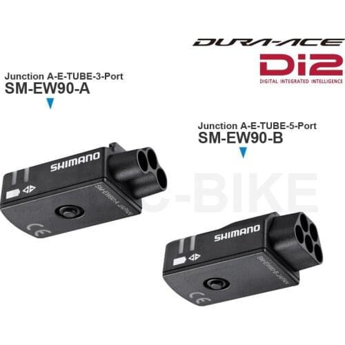 SHIMANO SM-EW90-Junction A -E-TUBE - Under Stem Mount - 3/5-Port for DURA-ACE 9070 connects with E-TUBE wires from DI2 shifters