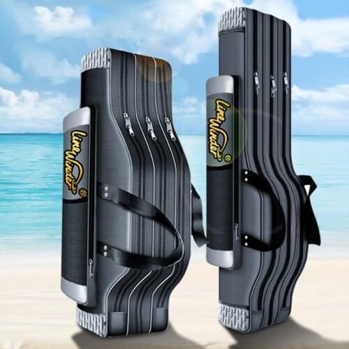 3 Layers Fishing Rod Bag 80/90cm Portable Folding Fishing Rod Cover Tackle Tool Carry Case Carrier Backpack For Fishing X142G