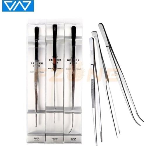VIV Aquatic Stainless Steel Plant Tweezers Straight Curve Never Rusty same quality as ADA