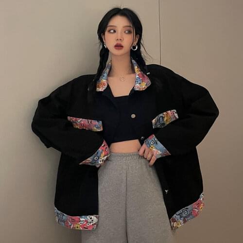 Spring Autumn Jeans Jacket Women Coat 2021 New Oversized Jeans Denim Coat Patchwork Coats Jackets For Women Befree Harajuku Ins