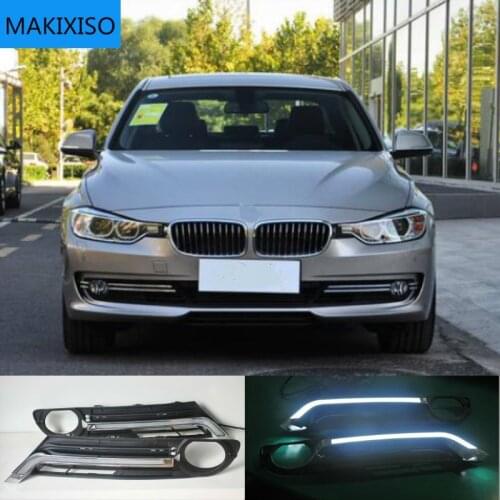 1 Set For BMW 3 series F30 F35 320 325 2013-2014 LED DRL Daytime Running Lights Fog Driving Lamps Covers