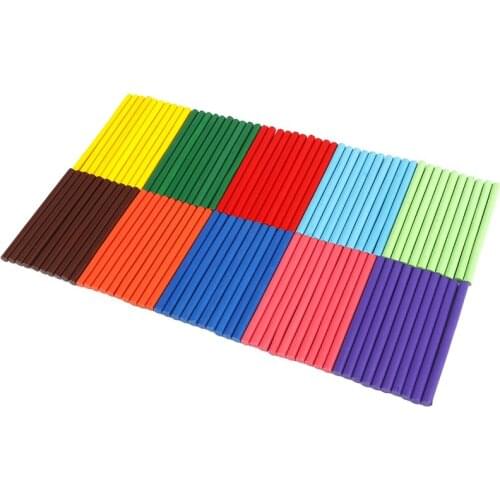 100 Pcs/Set Early Childhood Computing Digital Joysticks Learning Math Count Wooden Stick Arithmetic Development Baby Kids Toys