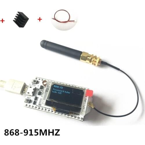 868MHz-915MHz SX1276 ESP32 LoRa 0.96 Inch Blue OLED Display Bluetooth WIFI Lora Kit 32 Development Board for Arduino