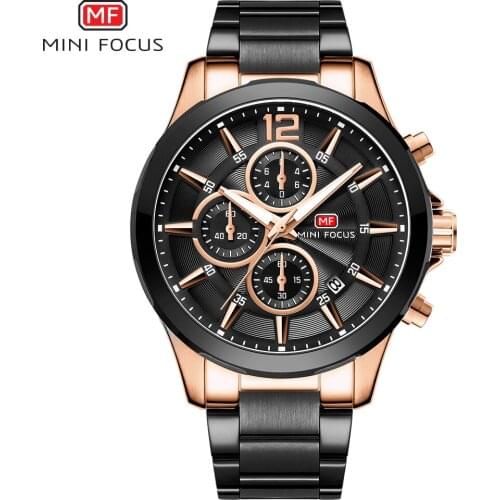 MINI FOCUS Mens Watches Top Brand Luxury Quartz Watch Calendar Chronograph Multifunction Fashion Waterproof Wrist Watch Relogios