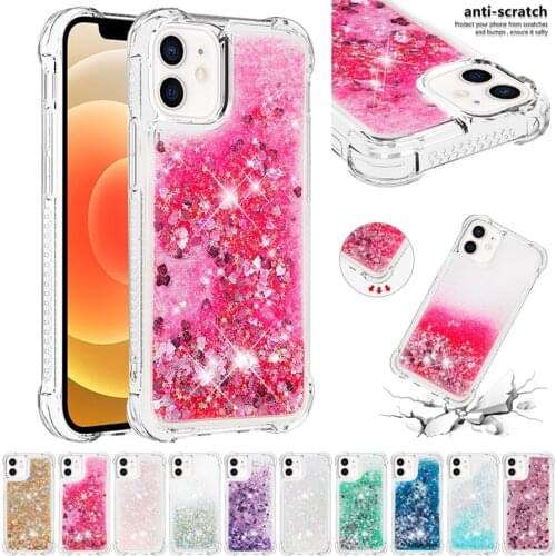 Quicksand Colorful Anti-drop Case For iPhone 13 Pro Max 13Mini 12 Pro Max 11 Pro Max SE2020 X XS XR XS Max 8/7/6/6S Plus 5 5S SE