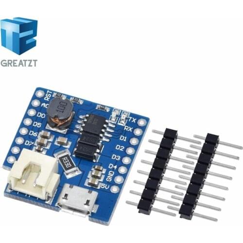GREATZT 1pcs Battery Shield V1.1.0 For WEMOS D1 mini single lithium battery charging & boost