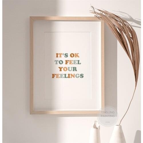 Take It Easy Quote Art Print | 1970s Style Font Wall Art Vintage Print | Seventies Typography Poster | Retro Canvas Painting