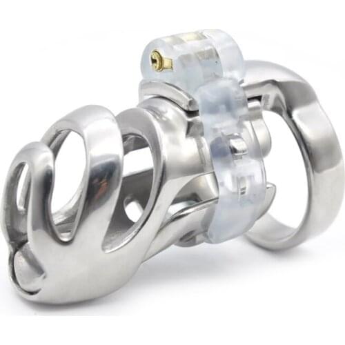 Stainless Steel Cock Cages Stealth Lock Small Male Chastity Device Penis Ring Penis Lock Fetish Chastity Belt For Men