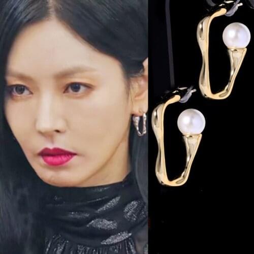 Ресницы piercing Korean Drama Penthouse Quality Sweet girl Trendy Retro Stylish Creative Korean style elegant Earrings