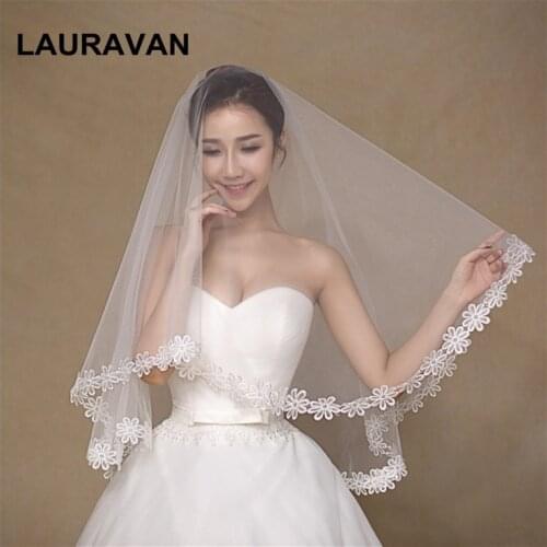 Свадебные кружевные фаты LAURAVAN China At AliExpress