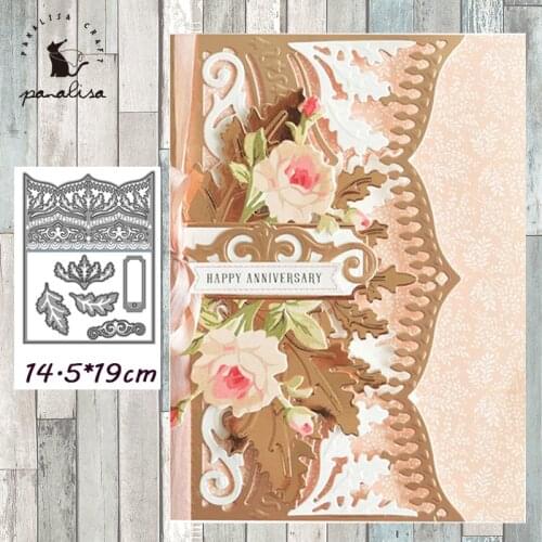 Panalisacraft Lace Background Metal Cutting Dies Craft Dies Scrapbooking Card Making Album Embossing Stencil Die Cut Decoration