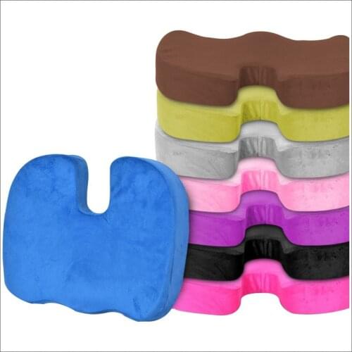 Bamboo Fiber Seat Cushion 2 In 1 Slow Rebound Back Pad Waist Support Set for Home Use Coccyx Orthopedic Health Care Cushion