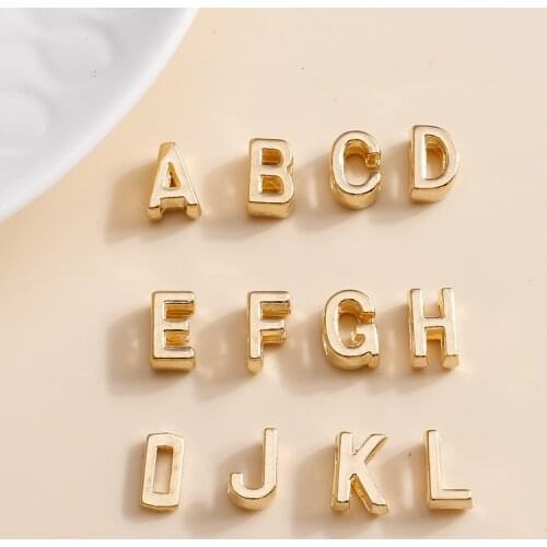 20pcs/lot A To Z Alphabet Charms Pendants For DIY Jewelry Making Handmade 26 Letters Charms Necklace Bracelet Accessories