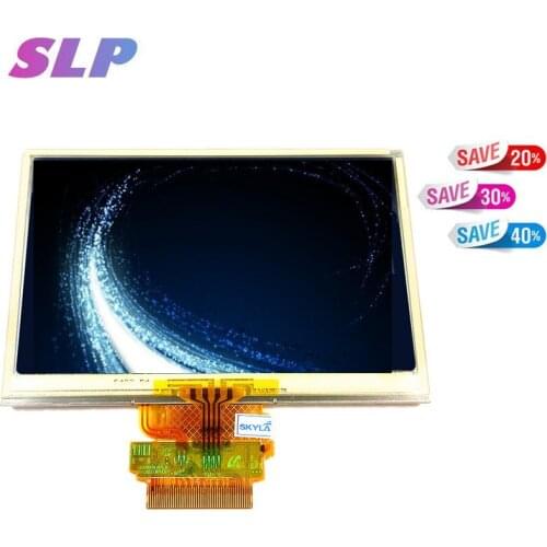 4.3"inch Complete LCD Screen For TomTom VIA 120 GPS LCD display screen with touch screen digitizer panel free shipping