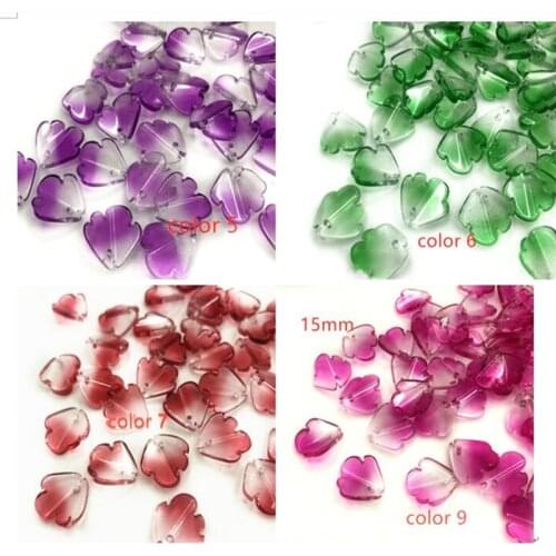 Popular Crystal/Glass Loose DIY Beads Animal Shape Multi Color Beads With Top Hole 15mm y12570