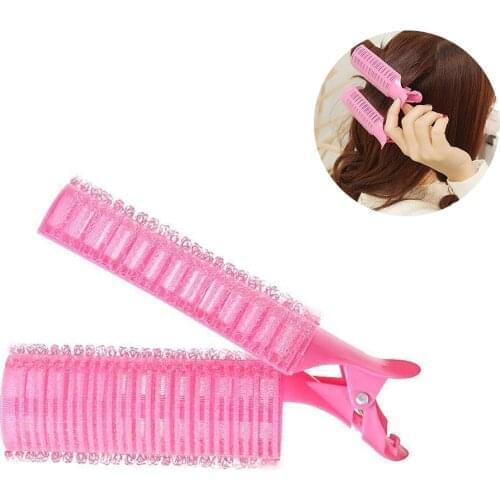 Self Grip Hairdressing Tool Air Bangs Hair Roller DIY Curler Fluffy Clamps Rollers Fluffy Curling Curler Clips Tool