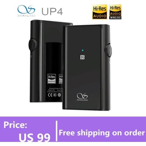 SHANLING UP4 Bluetooth 5.0 Amplifier Dual ES9218P DAC/AMP Portable HiFi CSR8675Balanced Output Headphone Amplifier