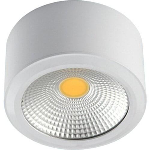LED Surface Mounted Downlight High Bright Epistar COB Dimmable 3W 5W 7W 12W Round Ceiling Spot Lamp AC 110V/220V