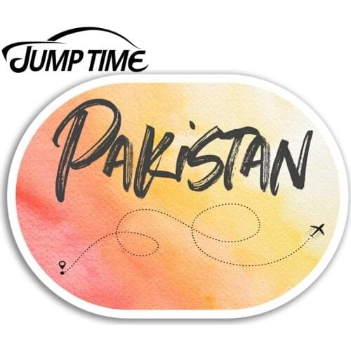 Jump Time for Pretty Pakistan Vinyl Stickers Travel Sticker Laptop Luggage Window Decal Waterproof Car Accessories