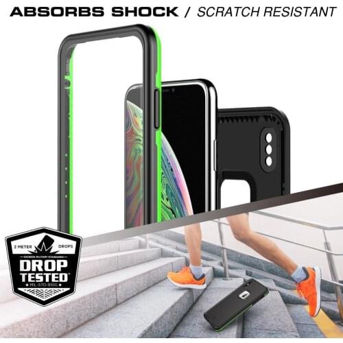 For Apple iPhone X Xs Max Waterproof Case Cover Built-in Screen Protector