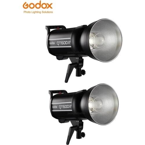 2PCS Godox QT600II 600WS GN76 1/8000s High Speed Sync Flash Strobe Light with Built in 2.4G Wireless System VS Godox AD600Pro