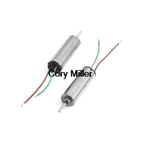 0.5mm Dia Shaft Two Wire Connector RC Aircraft Motor DC 3.7V 66000RPM