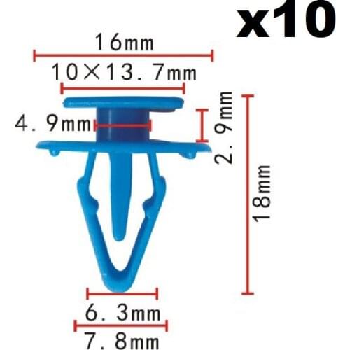 10x Nylon For Honda Water-resiting buckle / clip