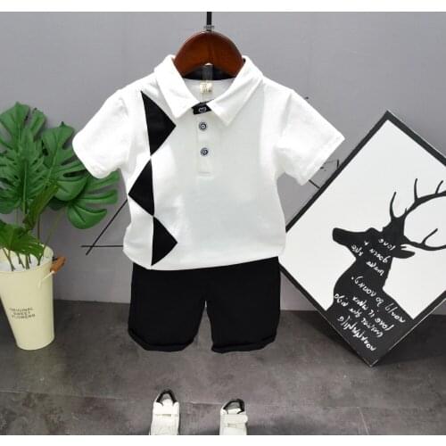 Hot Sale Boys Clothing Children Summer Boys Clothes Kids Boy Clothing Set T-shirt + Shorts pants 2pcs boy set 2-6Year