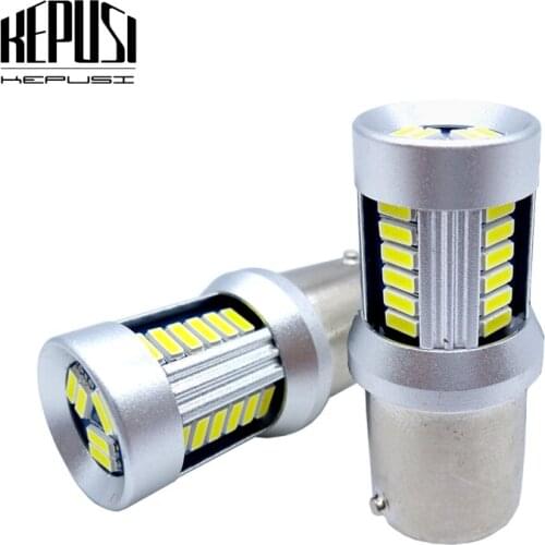 2PCS Mini 1156 P21W BA15S 7506 R10W 4014 LED Auto Brake Lamps Car Daytime Running Light Reverse Bulbs Turn Signals DRL DC 12-24V