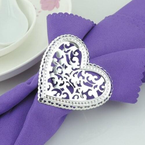 4pcs/lot Free shipping metal pentagram napkin rings, silver napkin holder, napkin buckle hotel wedding table decoration