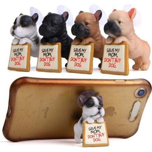 4Pcs/Lot Creative French Bulldog Animals Figures Doll Action Figures Bulldog Model Figurines Toys Home Decor Children Gift