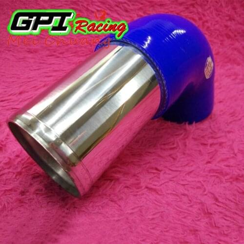 57mm 2.25" 2 1/4"inch GPI Alloy Aluminum Hose Adapter Joiner Pipe Connector Silicone NEW