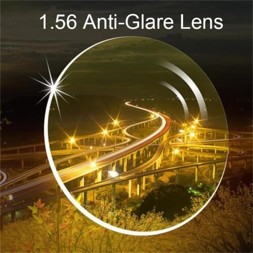 1.56 Aspherical Anti Glare Prescription Lens Photochromic Blue Light Filter Car Driving Glasses Men Women Myopia Astigmatisme