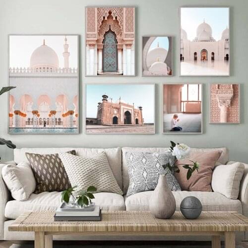 Church Morocco Door Landscape Wall Art Print Canvas Painting Nordic Canvas Posters And Prints Art Wall Pictures For Living Room