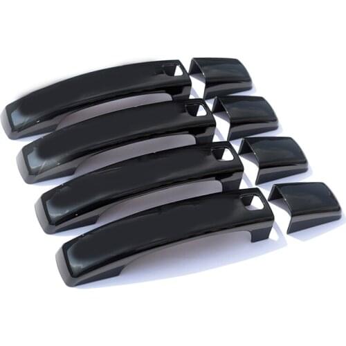 For Land Rover LR4 Discovery 4 Black Door Handle Cover With Smart Keyhole 2010-2014 2015