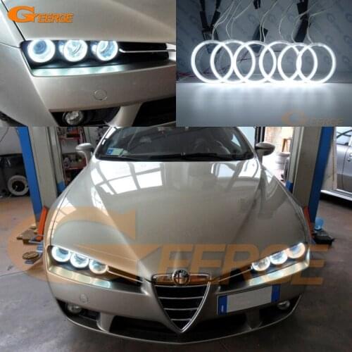 For Alfa Romeo 159 2005 2006 2007 2008 2009 2010 2011 2012 Excellent Ultra bright CCFL Angel Eyes Halo Rings kit Day Light