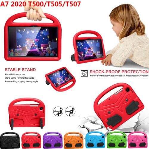 EVA Foam Handle Case For Samsung Galaxy Tab A7 2020 SM-T500 SM-T505 SM-T507 10.4" Kids Safe Shockproof Stand Protective Cover
