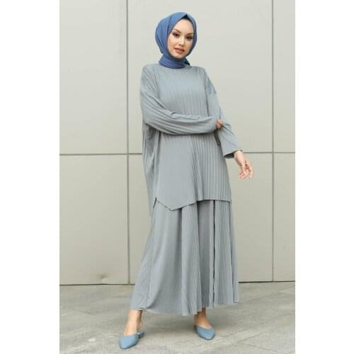 2021 new Season ROMELA GRAY SUIT KOMBİN Muslim Hijap Hijab
