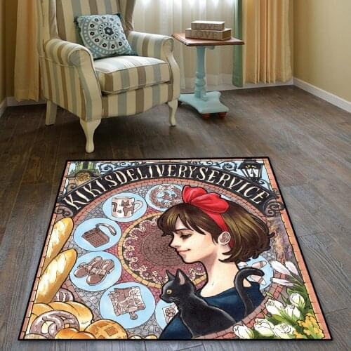 Kikis Delivery Service Totoro Cat Rug Doormat Floor Mat Carpet Home Carpet Hotel Living Room Floor Mats Anti Slip