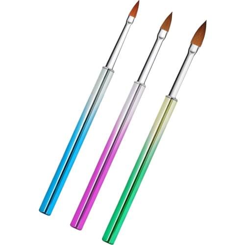 3pcs Nail Art Brush Set Nail Painting Brushes Nail Drawing Pen Nail Arts DIY