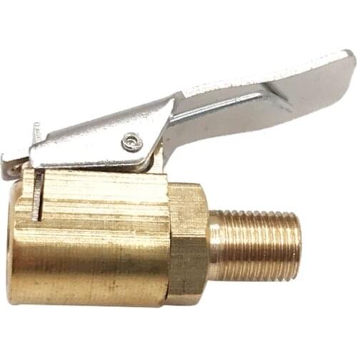 Inflatable Pump Fast Clip Tire Inflator Pure Copper Inflatable Chuck Threaded Tire Valve Connector Adapter