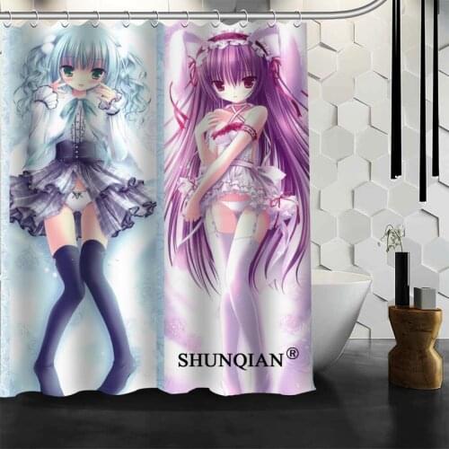 New Custom Tsukiyono Chakai Shower Curtains Polyester Bathroom Waterproof Bath Curtain Size 150X180cm165X200cm180X200cm