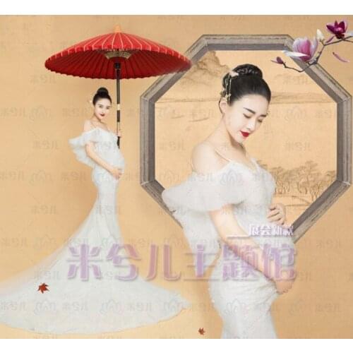 NEW Pregnant Maternity Women Photography Fashion Props Dress Romatic Fancy Baby Shower Fairy Free shipping dress