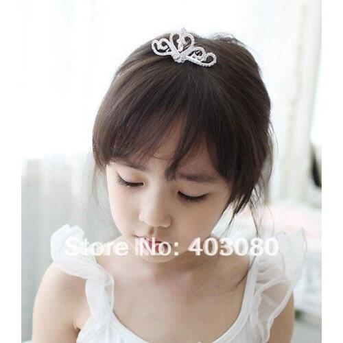 Wholesale & Retail South Korea style girl Alloy crown design hair combs,kid bobby pin,Alice band